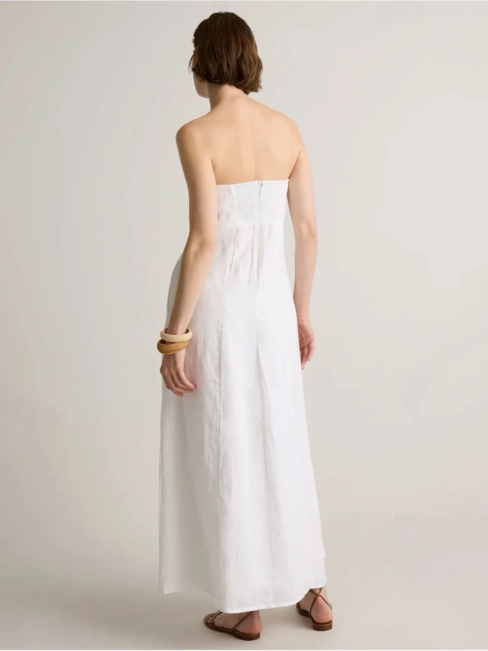 Quince 100% European Linen Strapless Maxi Dress - Picture 2 of 9